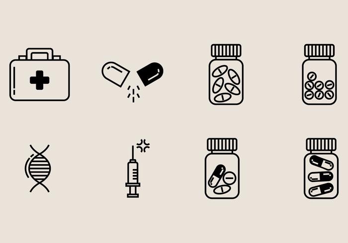 Pill Box Icon vector