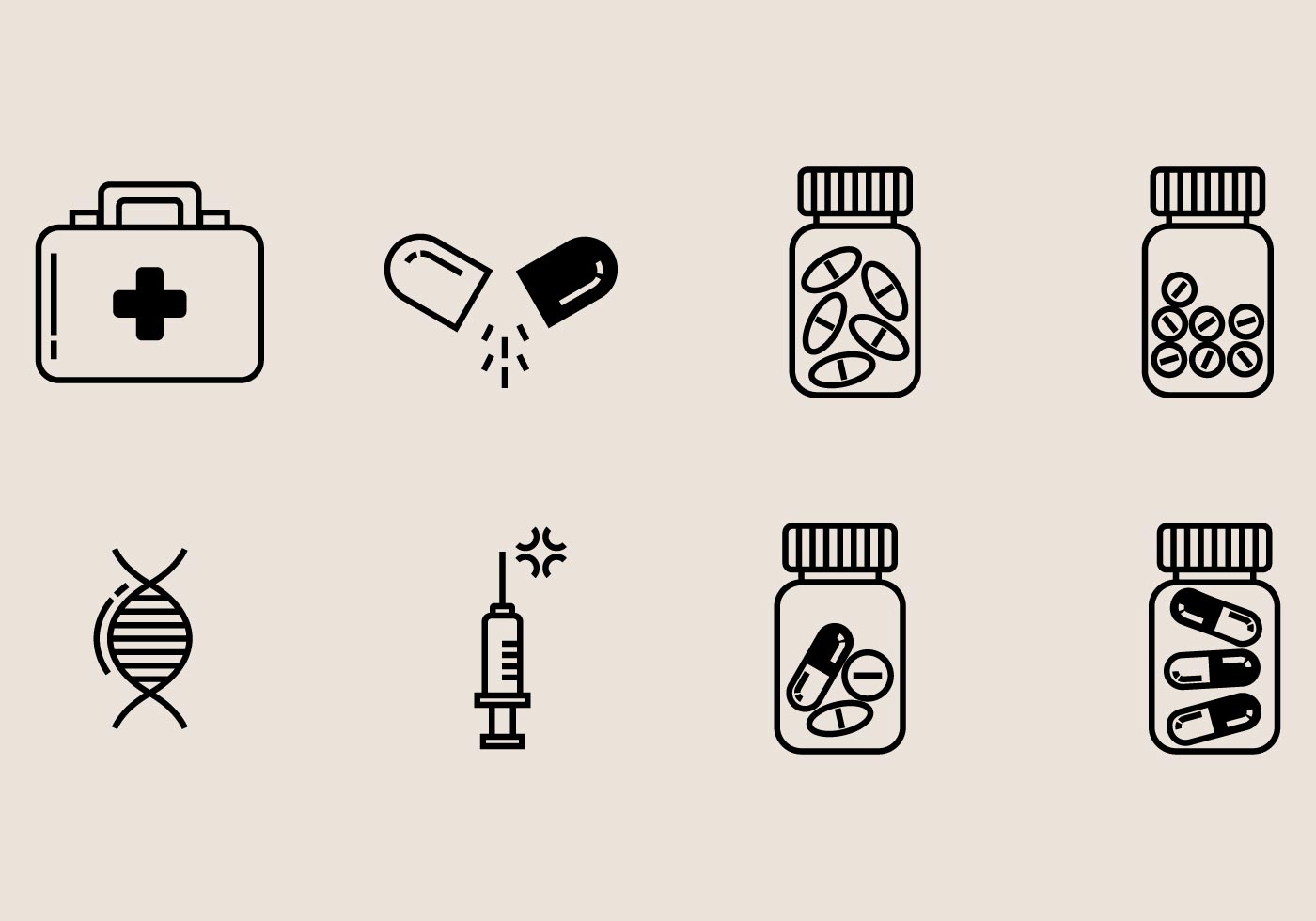 Pill Box Icon 131006 Vector Art at Vecteezy