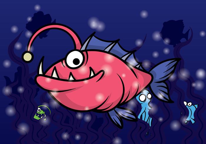 Angler Fish Vector