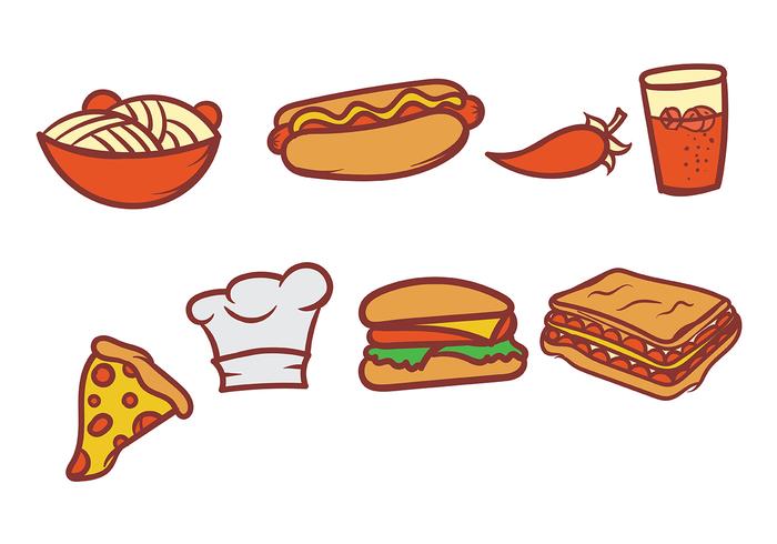 Hand Drawn Food Vector Set