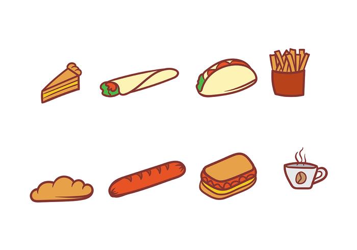 Set of Food Vector Icons