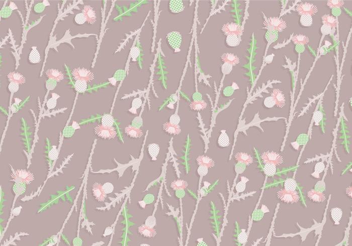 Thistle Pattern Vintage Vector