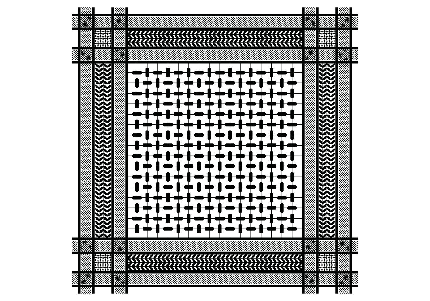Keffiyeh Black Seamless Pattern 131157 Vector Art at Vecteezy