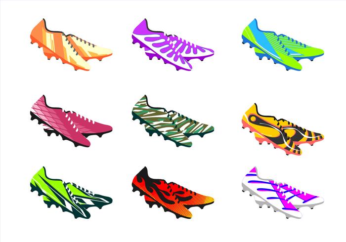 Zapatos de fútbol vector libre