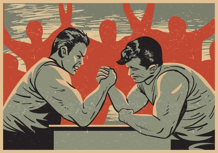 Concurso de lucha armada vector