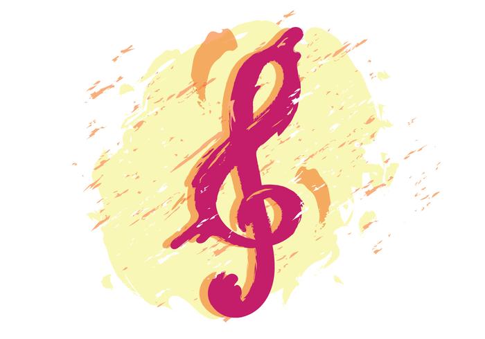 Artistic Violin Key vector