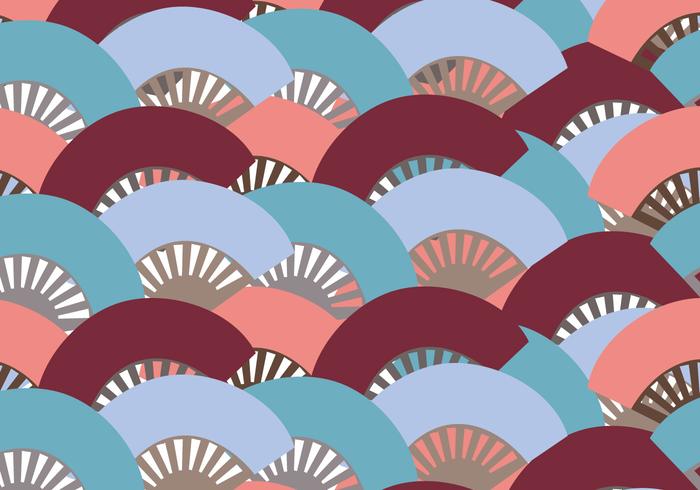 Colorful Spanish Fan Pattern vector