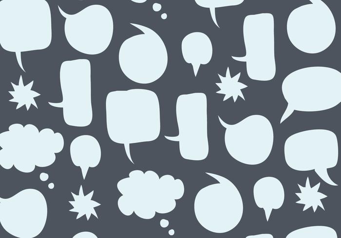 Speech Bubbles Pattern vector