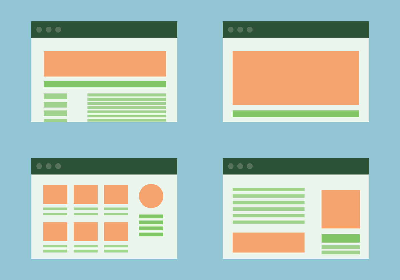 Websites Portal Layout Vectors 131255 Vector Art at Vecteezy