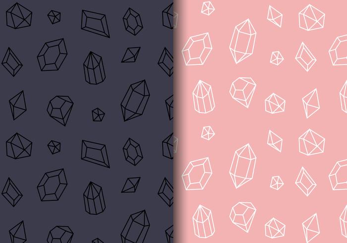 Free Gems Pattern Vector