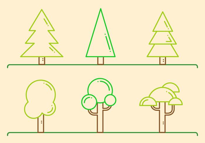 Free Trees Vector