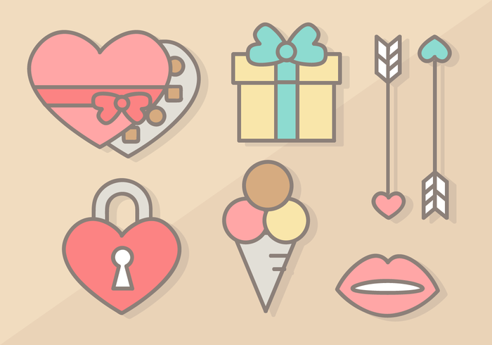 Free Valentine's Day Elements Vector