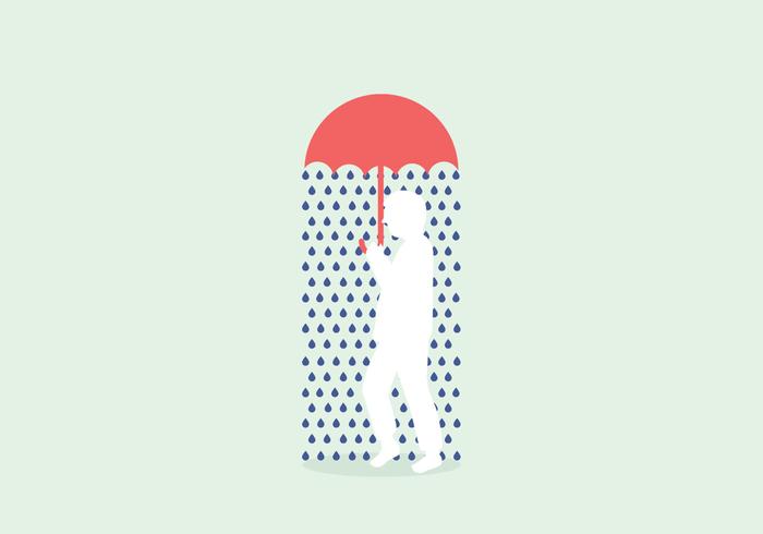 Lluvia Ilustración Vectorial vector