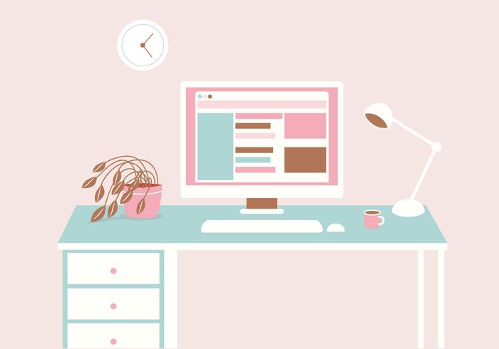 Vector Desk Illustration Vector Desk Illustration