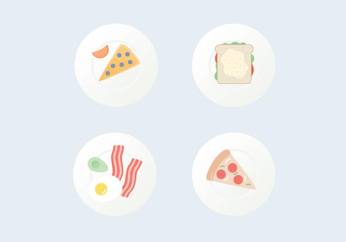 Iconos De Vector De Alimentos