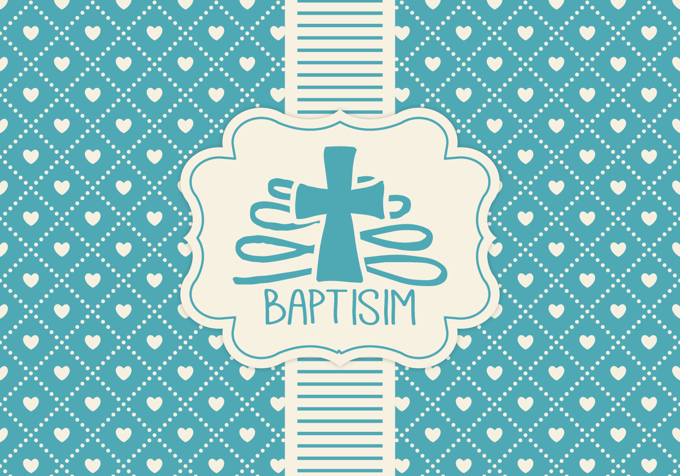 Download Blue Baptisim Card Template - Download Free Vectors ...