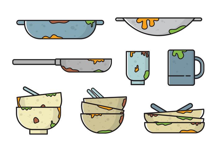 Free Dirty Dishes Vectors Free Dirty Dishes Vectors