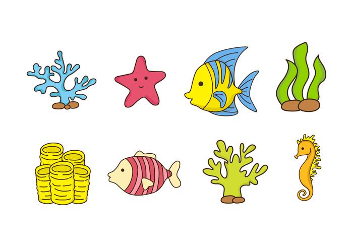 Free Coral Reef and Fish Vector Free Coral Reef and Fish Vector