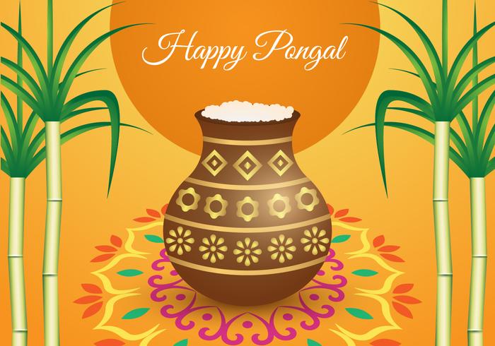 Free Pongal Background Vector Free Pongal Background Vector
