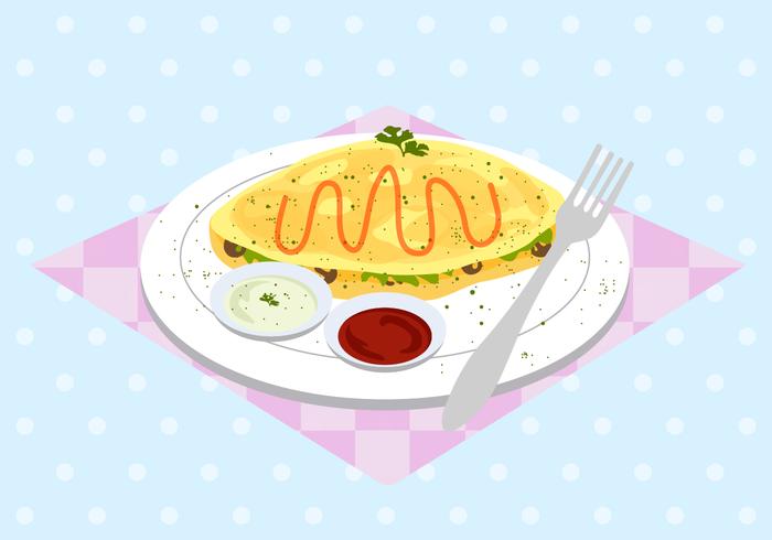 Free Omelet Vector Free Omelet Vector