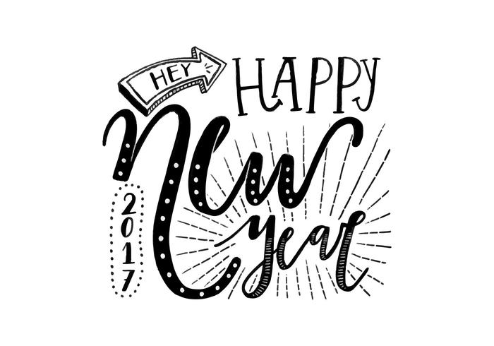 New Year Lettering vector