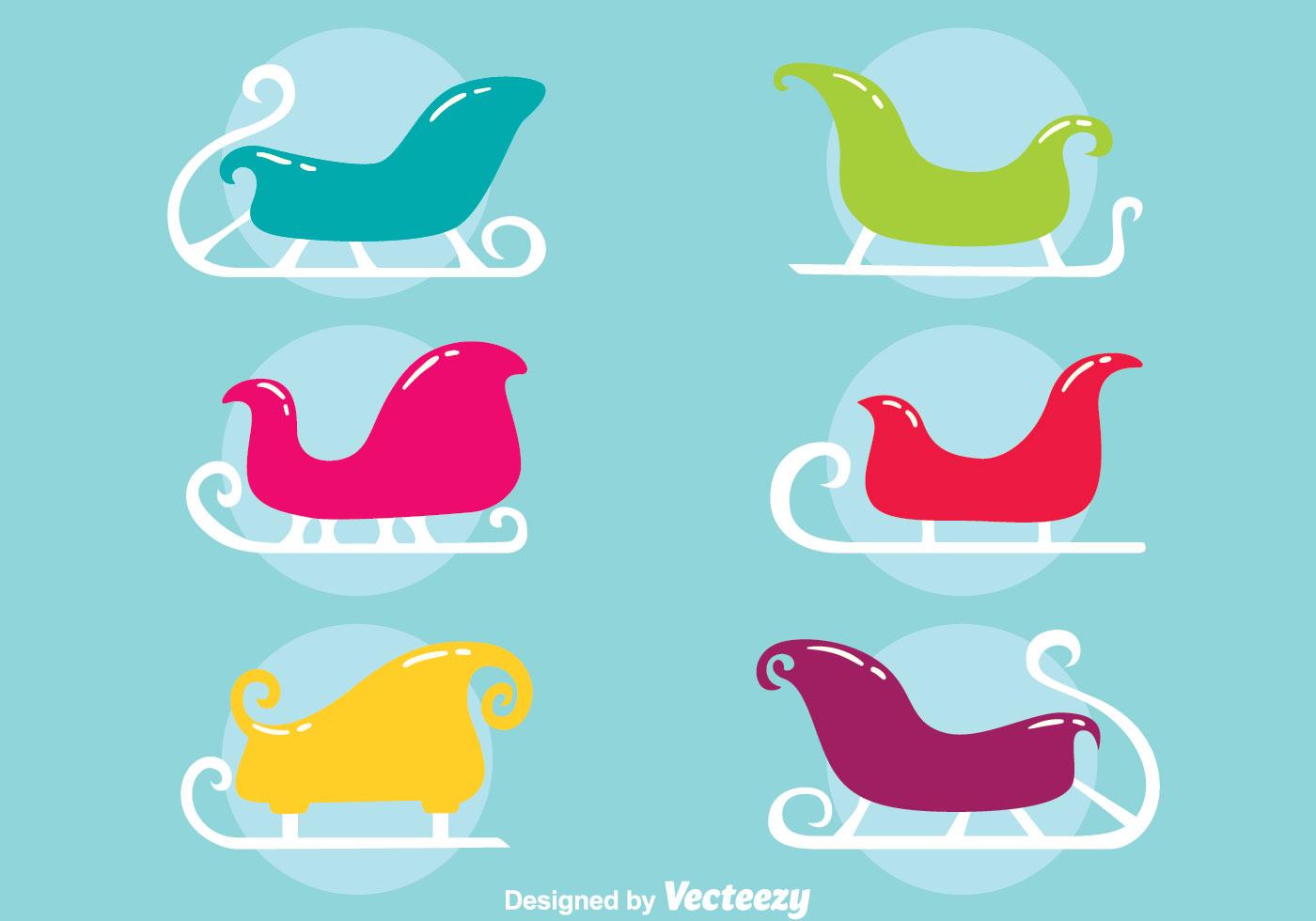 Colorful Toboggan Collection Vector 131434 Vector Art at Vecteezy