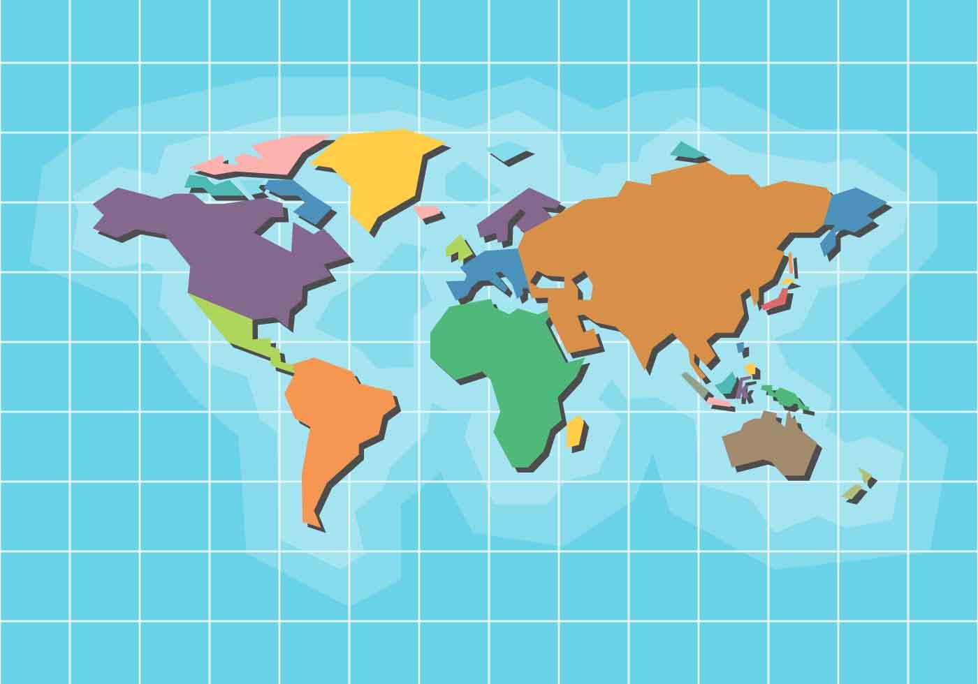 Free World Map Vector 131463 Vector Art At Vecteezy