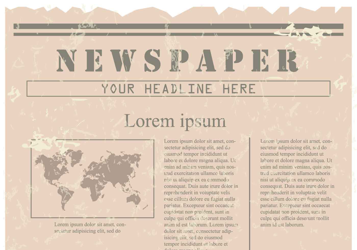 Vintage Old Newspaper Background 131518 Vector Art at Vecteezy