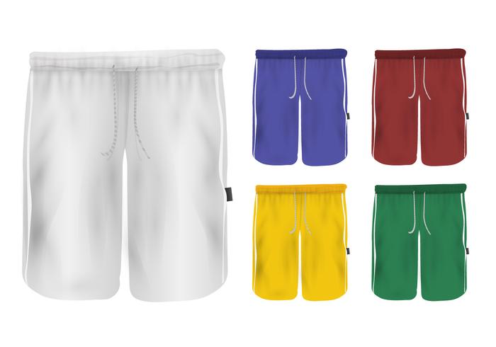 Set Of Sweatpants Blank Design vector
