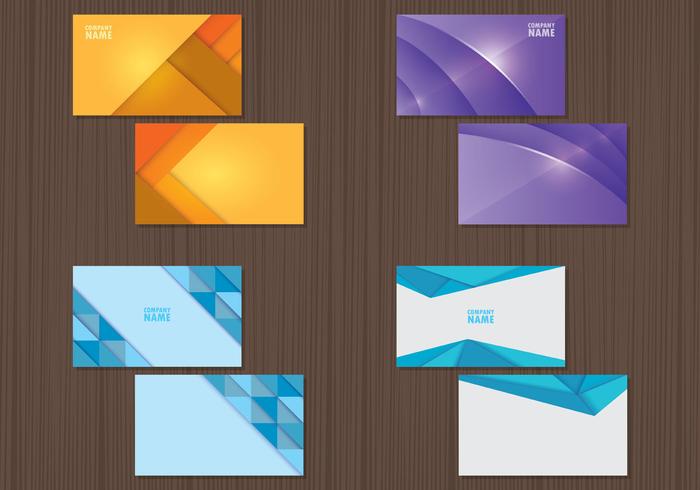 Set Of Namecard Templates vector
