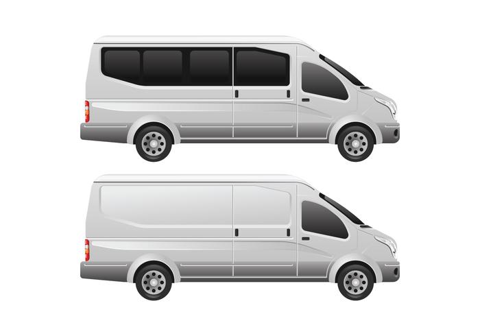 Minibus Vector Template 