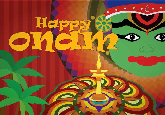 Free Onam Illustration vector