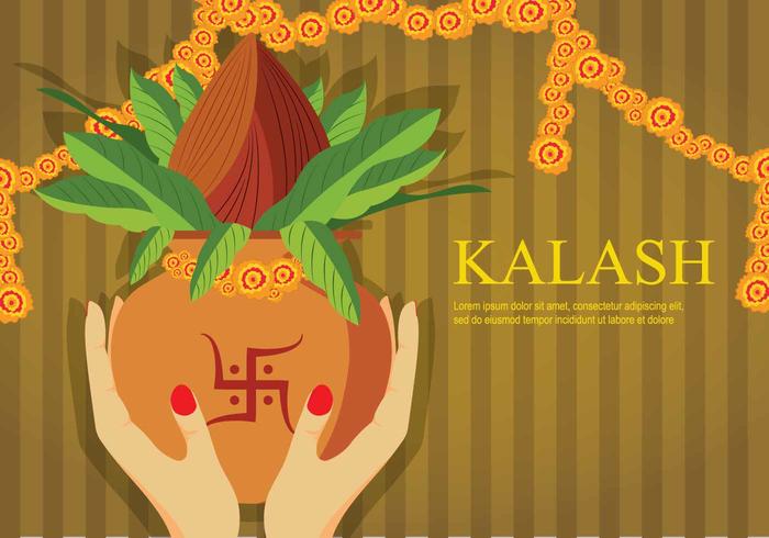 Kalash Illustration vector