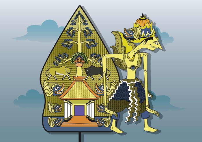 Sketsa Wayang  Arjuna  Berwarna Ki Dalang Rohmad Hadiwijoyo