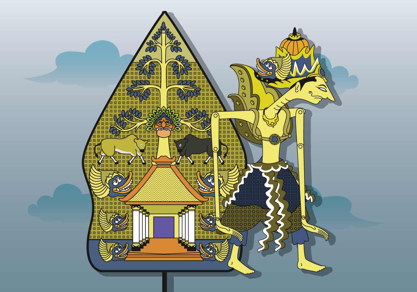 Kostenlose Wayang Illustration - Download Kostenlos Vector, Clipart