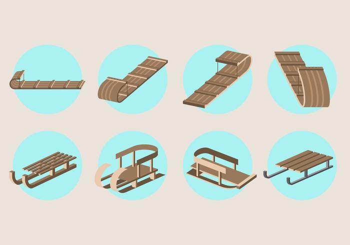 Toboggan Icon vector