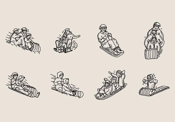 Toboggan Icon - Download Free Vectors, Clipart Graphics & Vector Art