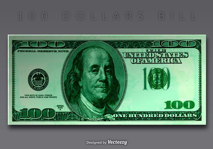 Vector 100 Dollar Bill