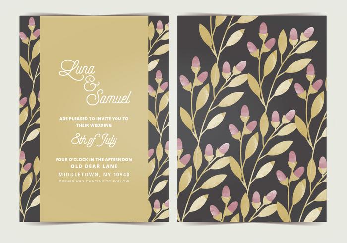 Vector Wedding Invitation