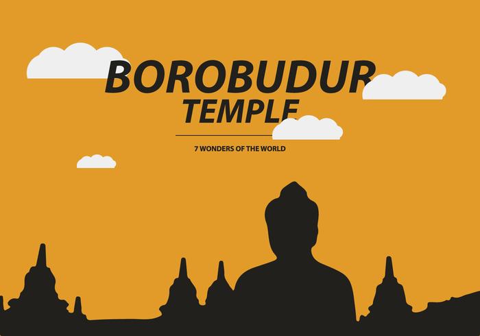 Vector libre del templo de Borobudur