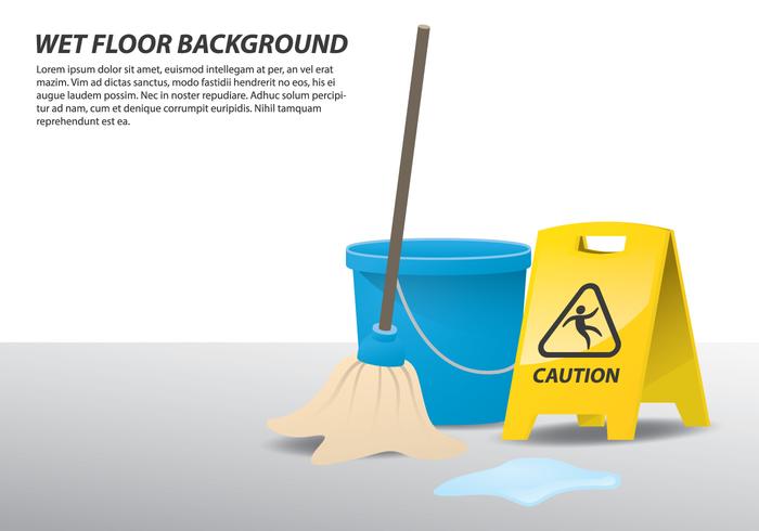 Wet Floor Illustration vector