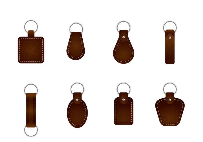 Leather Key Chain Vectors