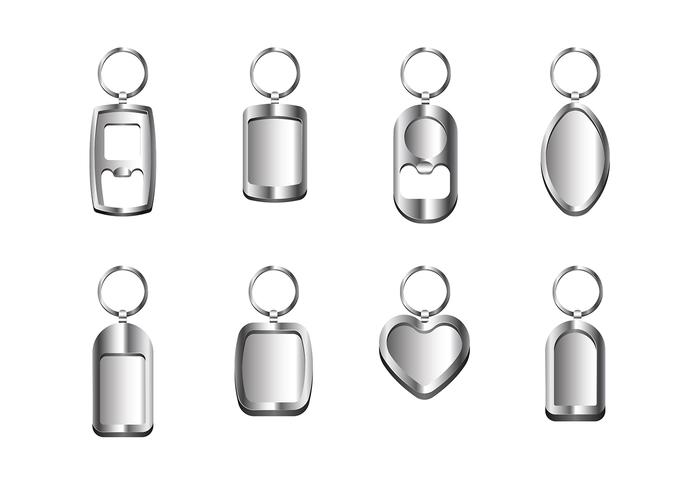 Silver Key Chain Vectors