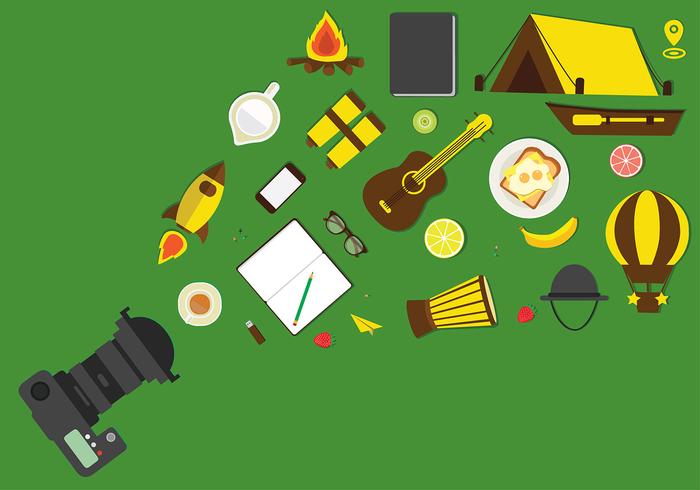 Storytelling Camp Free Vector