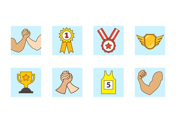 Free Arm Wrestling Vector Icon Free Arm Wrestling Vector Icon