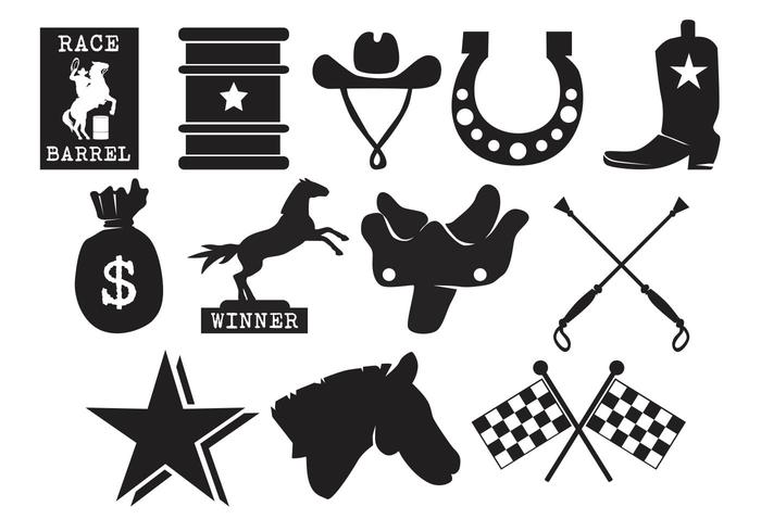 Barrel Racing Icon vector