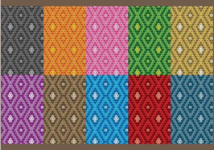 Huichol Small Patterns vector