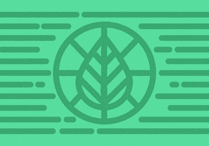 Leaf Circle Badge vector