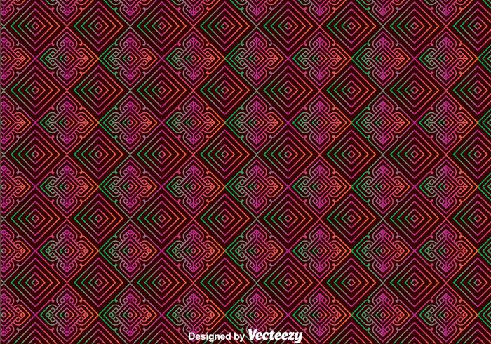 Huichol Orament Seamless Pattern vector