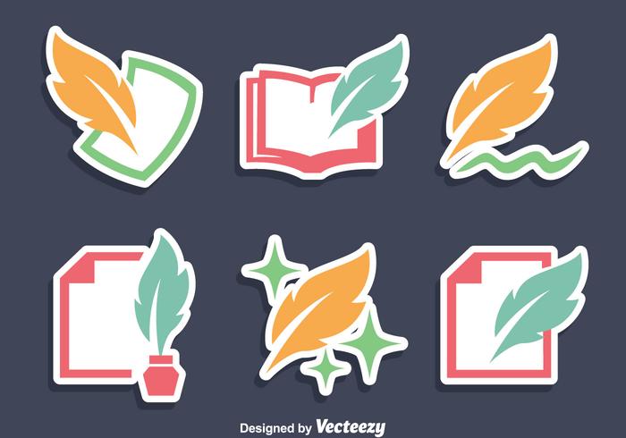 Iconos De La Escritura Vector